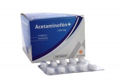 Aceminofén 500 mg Una Caja Con 100 Tabletas