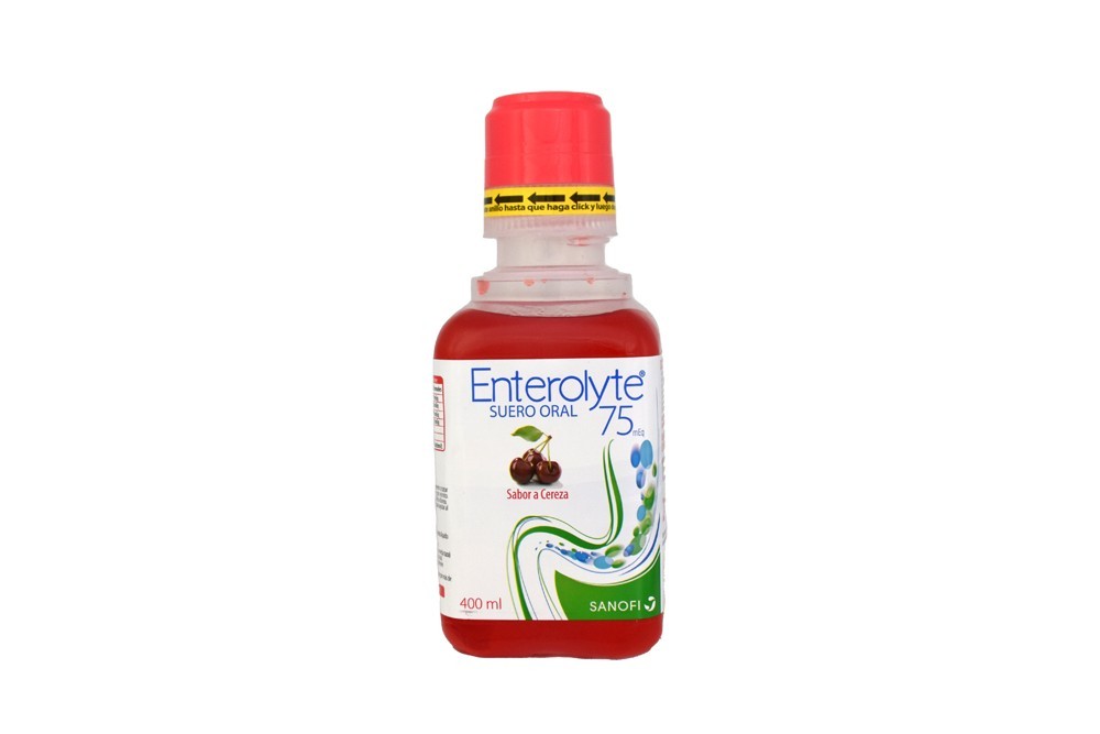 Enterolyte 75 Suero Oral Frasco Con 400 mL - Sabor Cereza