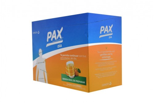 Pax Día Sabor Naranja Caja Con 24 Sobres Con 6 G C/U