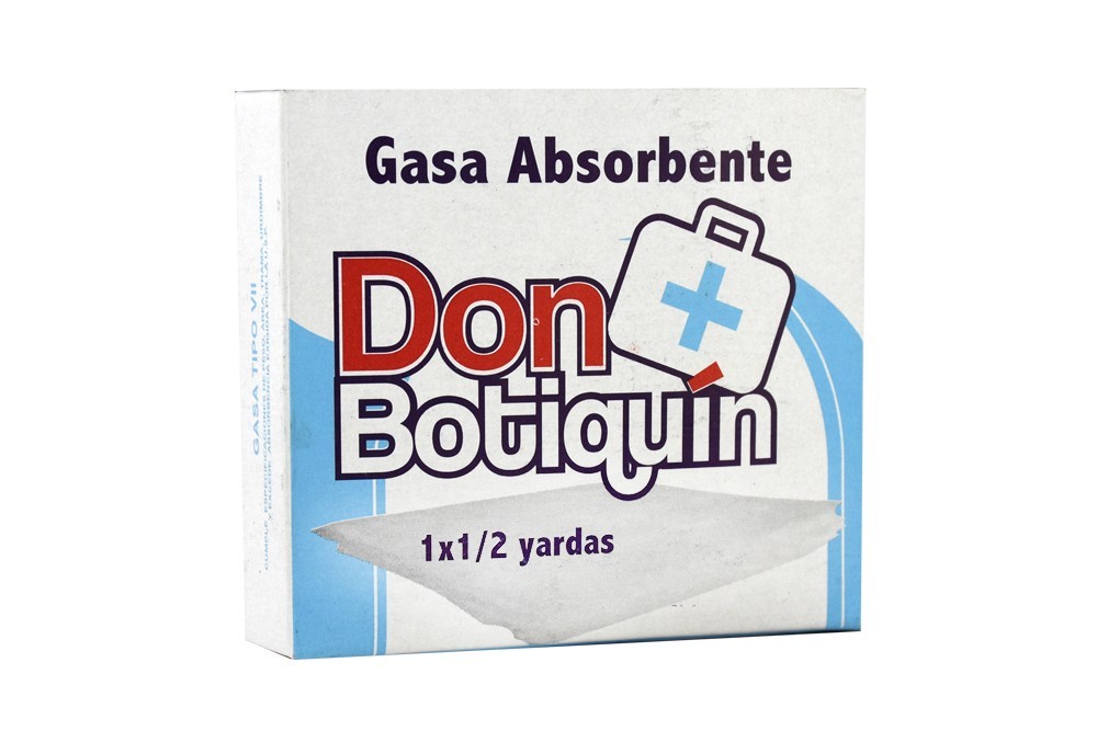 Gasa Tejida Don Botiquín Con 1/2" X 1 Yd En Empaque Por Unidad Col