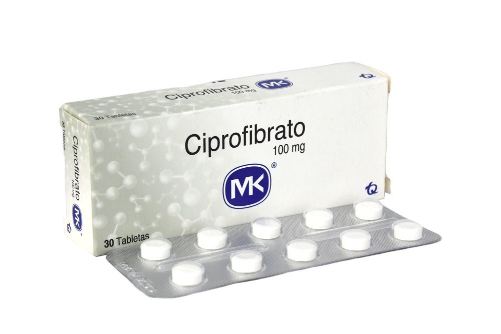 Ciprofibrato 100 mg Caja Con 30 Tabletas Recubiertas Rx Rx1 Rx4