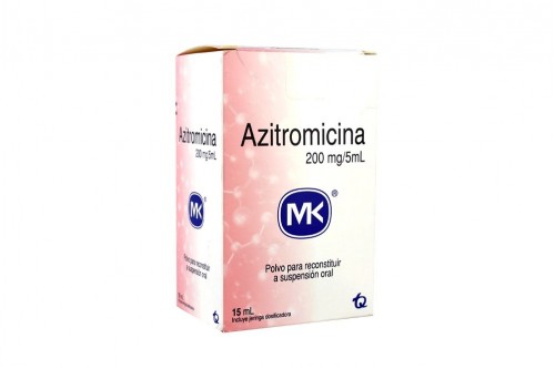 AzITROMICina Mk Oral En Caja Con Frasco Por 15 mL Rx Rx2