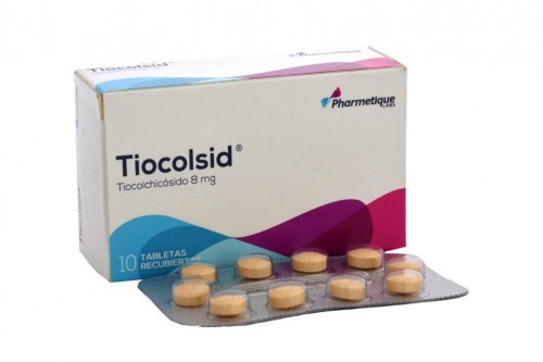 Tiocolsid Forte 8 Mg Caja Con 10 Tabletas Recubiertas Rx4 Rx