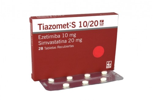 Tiazomet S 10 mg / 20 mg Caja Con 28 Tabletas Recubierta Rx Rx1