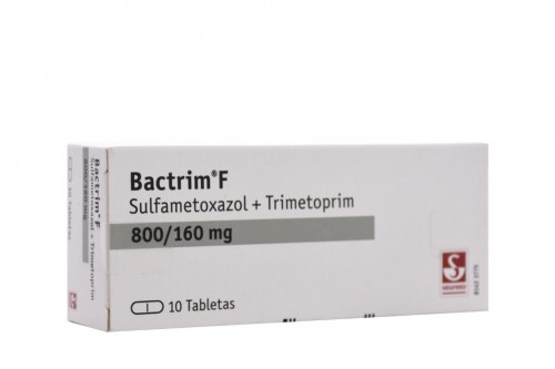 Bactrim F 800/160 mg Caja Con 10 Tabletas Rx Rx2