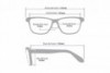 Gafas De Lectura Pregraduadas Zoom To Go Basic +2.25 Color Gris Empaque Con 1 Unidad