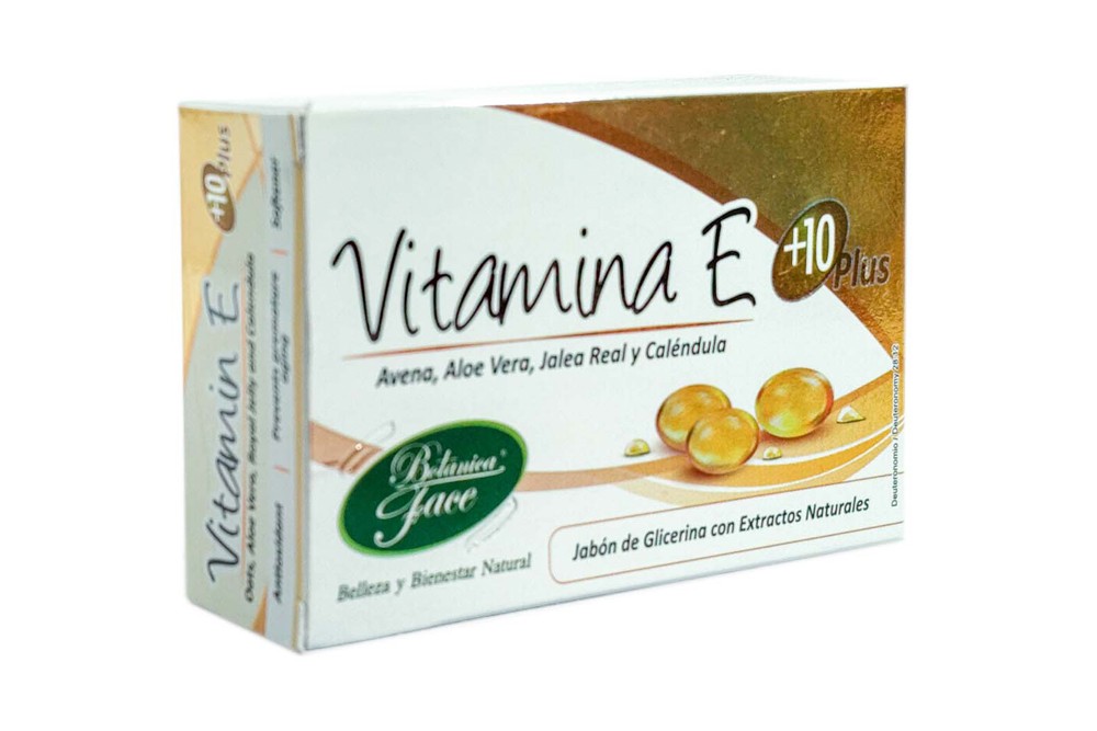 Jabón Con Extractos De Vitamina E Y Glicerina Barra Por 120 G