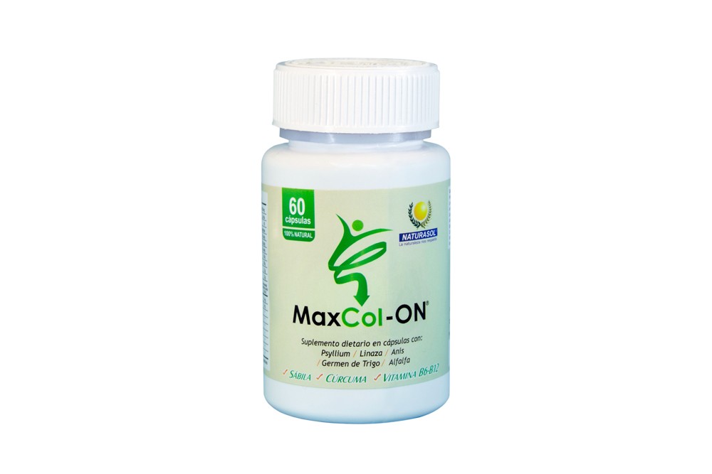 MaxCol-ON Laxante Frasco Con 60 Cápsulas