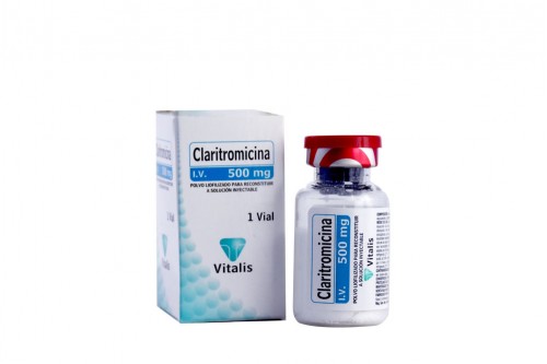 Claritromicina Inyectable 500 Mg Caja Con 1 Ampolla Vita