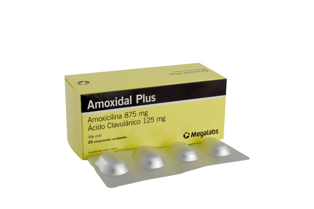 Amoxidal Plus 875/125 Mg Caja Con 20 Tab. Recubiertas Rx Rx2