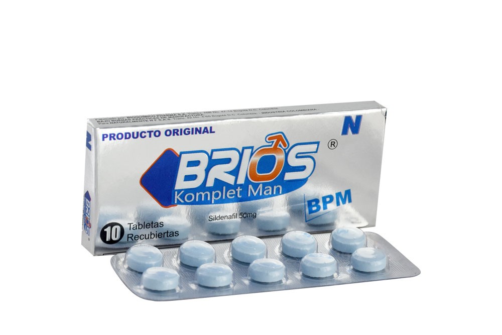 Brios Komplet Man 50 Mg En Caja Por 10 Tabletas Rx Col