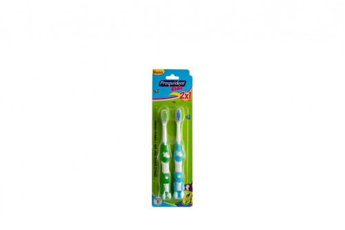 Cepillo Dental Manual Proquident Kids Con 2 Unidades