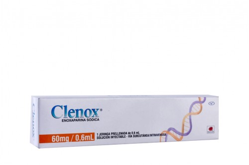 Clenox Jeringa Prellenada 60 Mg / 0.6 Ml Caja Con 1 Ampolla Rx Rx1