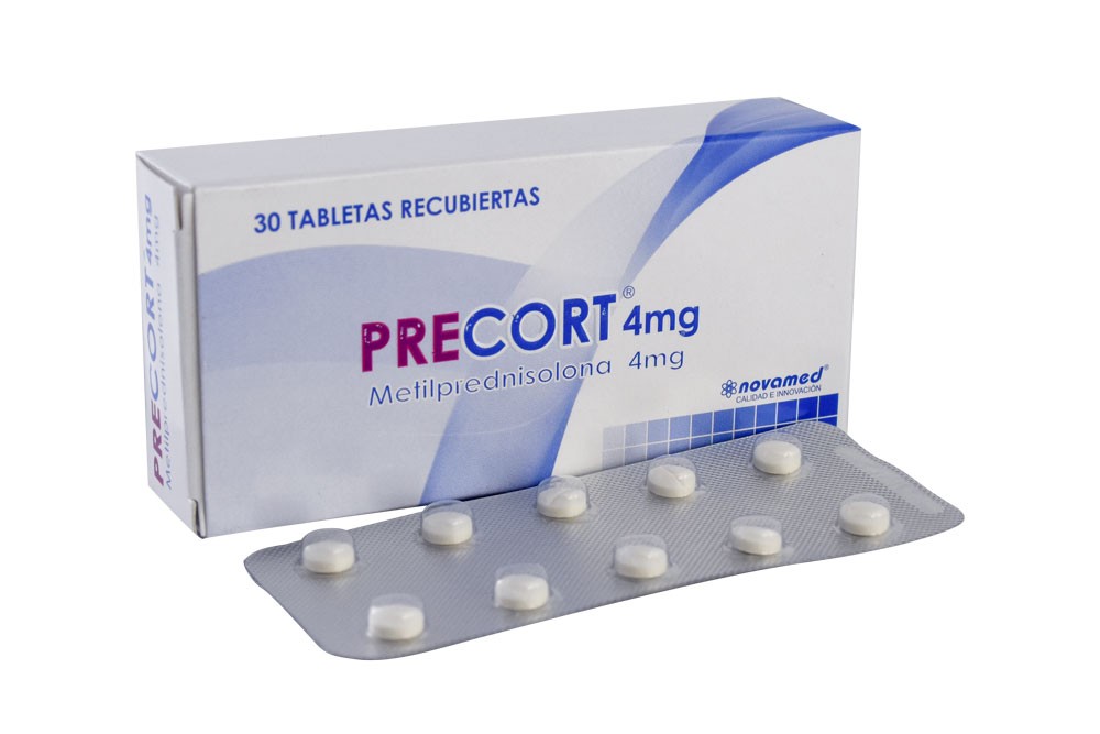 Precort 4 mg Caja Con 30 Tabletas Recubiertas Rx Rx2 Rx4