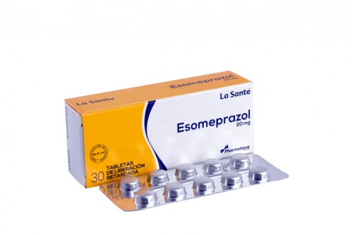EsomePRAZOL 20 Mg Caja Con 30 Tabletas Recubiertas