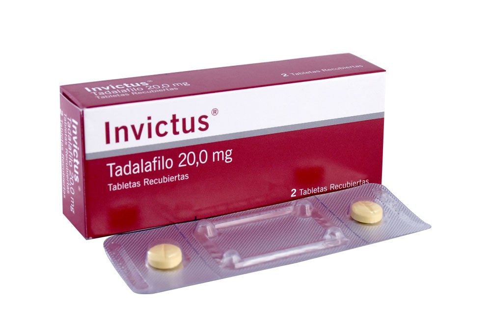 Invictus Tadalafilo 20 mg Caja Con 2 Tabletas Recubiertas Rx Rx4