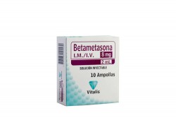 Betametasona 8 Mg/2 mL Caja Con 10 Ampollas