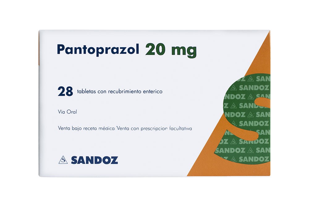 PaNTOPRAZol 20 Mg En Caja Por 28 Tabletas Rx