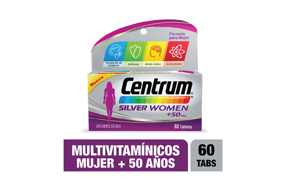 Centrum Silver Women Oral 50 Años En Frasco Con 60 Tabletas