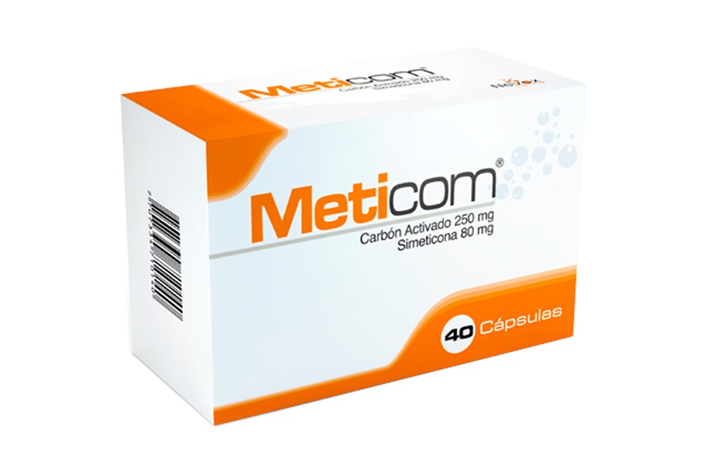 Meticom 250 / 80 Mg Caja Con 40 Cápsulas