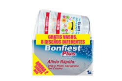 Bonfiest Plus Polvo Efervescente Caja Con 8 Sobres + Vasos
