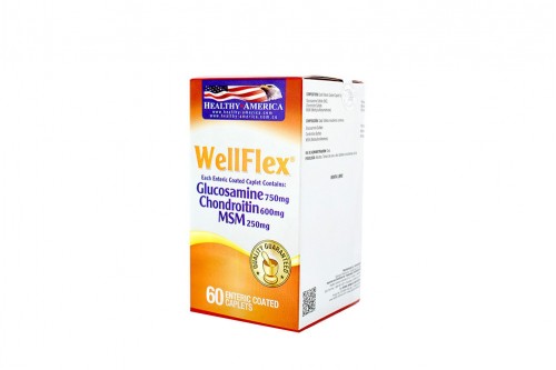 Wellflex 750 / 600 / 250 mg Frasco Con 60 Tabletas Recubiertas Rx1 Rx4