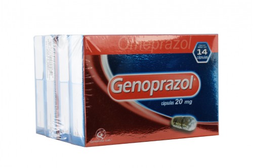 Genoprazol 20 Mg Caja Con 14 Cápsulas.-
