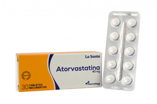 Atorvastatina 40 Mg En Caja Por 30 Tabletas Recubiertas Rx Rx4