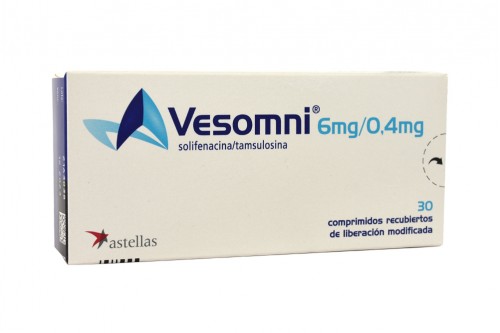 Vesomni 6/ 0,4 mg Caja Con 30 Comprimidos De Liberación Prolongada Rx