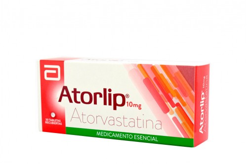 Atorlip 10 mg Caja Con 30 Tabletas Recubiertas Rx