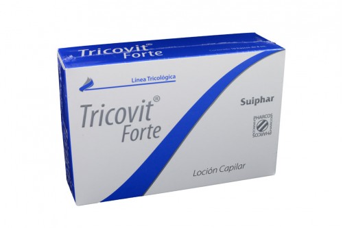 Tricovit Forte Loción Capilar Caja Con 10 Frascos
