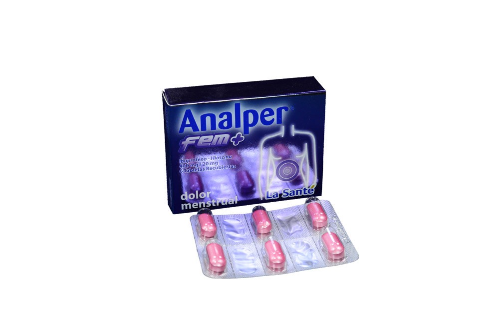 Analper Fem 400-20mg Suspensión Oral Caja Con 6 Tabletas