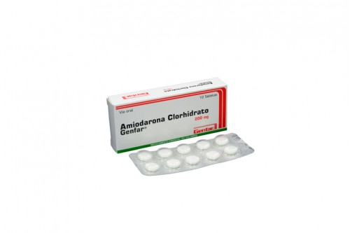 Amiodarona Genfar 200 Mg Oral Caja De 10 Tabletas