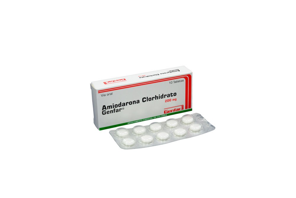 Amiodarona Genfar 200 Mg Oral Caja De 10 Tabletas