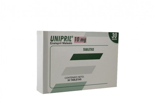 Unipril 10 Mg Oral Caja De 30 Tabletas