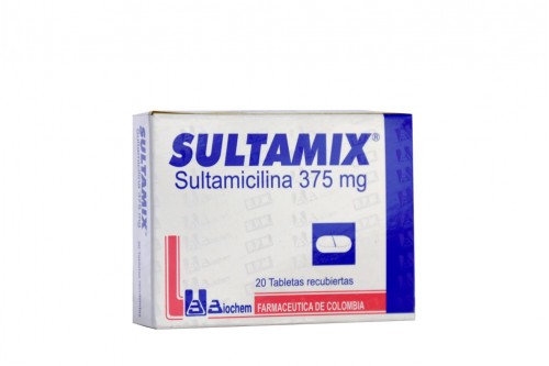 Sultamix 375Mg Caja Con 20 Tabletas Recubiertas Rx Rx2