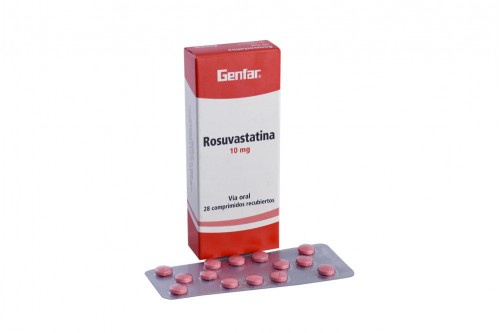 Rosuvastatina 10 Mg Genfar Caja Con 28 Comprimidos Rx