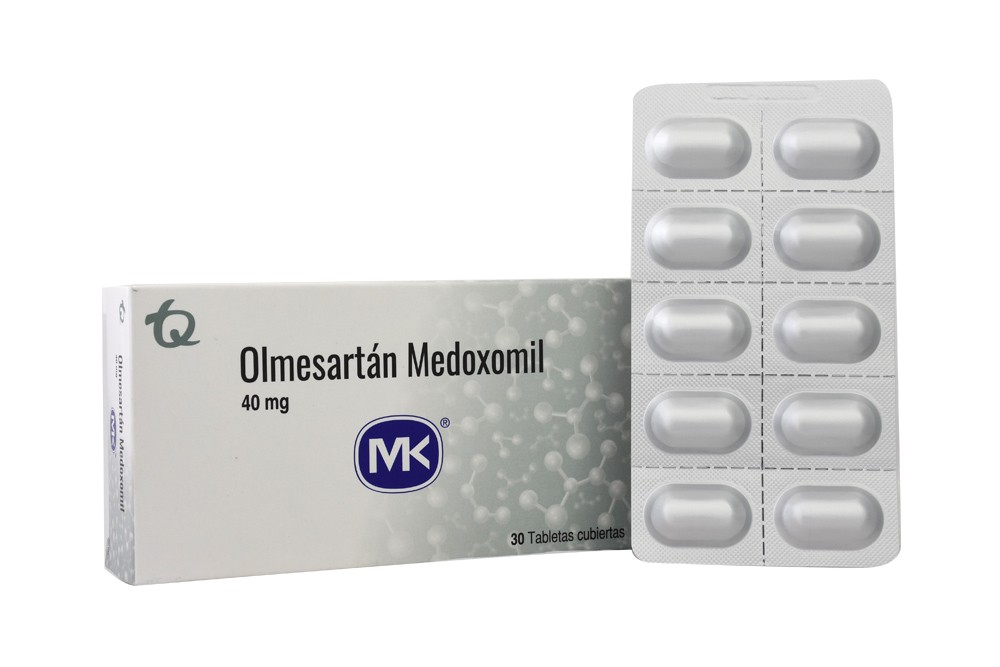 Olmesartan Mk 40 Mg Oral En Caja Por 30 Tabletas Rx1 Rx4