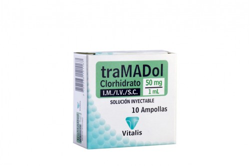 Tramadol 50 Mg/1 mL Caja Con 10 Ampollas Vita Rx