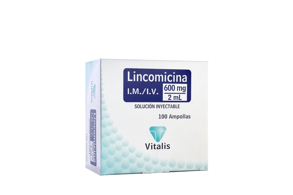 Lincomicina 600 mg / 2 mL Caja De 100 Ampollas Rx Rx2