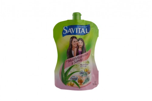 Shampoo Savital Con Multivitaminas Y Sábila Doypack 100 mL