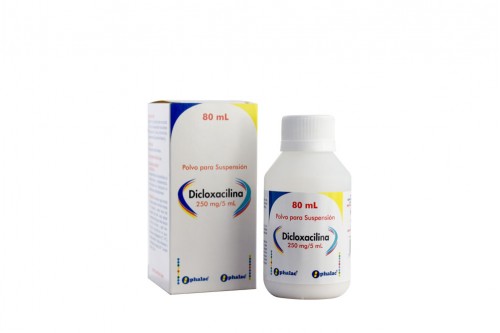 Dicloxacilina 250 Mg/5 mL Frasco 80 mL Opha Rx Rx2