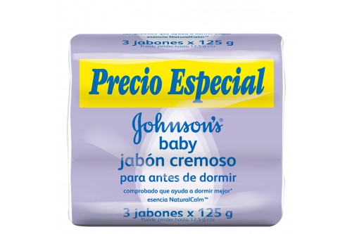 Jabón Johnson´s Baby Antes De Dormir En Pack Por 110 gr Col