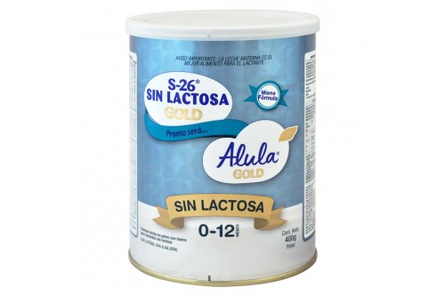 Alula Gold Sin Lactosa S26 Tarro 400 Gr