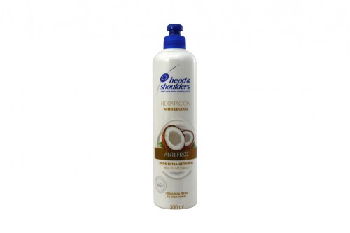 Crema Para Peinar Control Caspa Hidratación H&S Coconut Frasco Con 300 mL