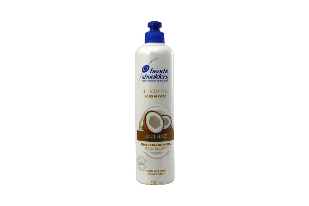 Crema Para Peinar Control Caspa Hidratación H&S Coconut Frasco Con 300 mL