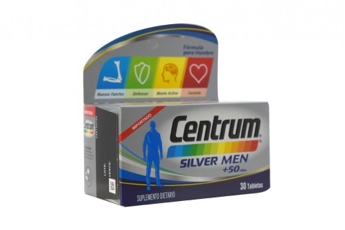 Centrum Silver Men Oral 50 Años En Frasco Con 30 Tabletas