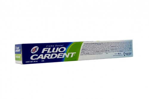 Crema Dental Fluocardent Triple Accion Max Caja Con Tubo De 50 ml