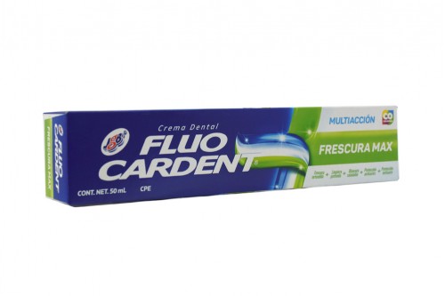 Crema Dental Fluocardent Triple Accion Max Caja Con Tubo De 50 ml