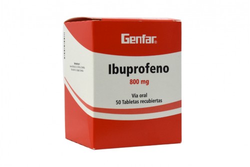 Ibuprofeno 800 Mg Caja Con 50 Tabletas Recubiertas.-